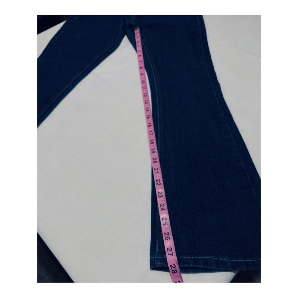Imperial Star Dark Wash Bootcut Flare Jeans Women's Size 7‎ Stretch Denim - Picture 8 of 12